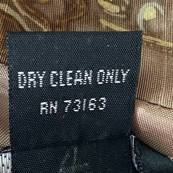 Jeremy Spencer Vintage 100% Silk Tan Gold Paisley 2-Piece Blazer/Skirt Set Sz 10 - Picture 11 of 11